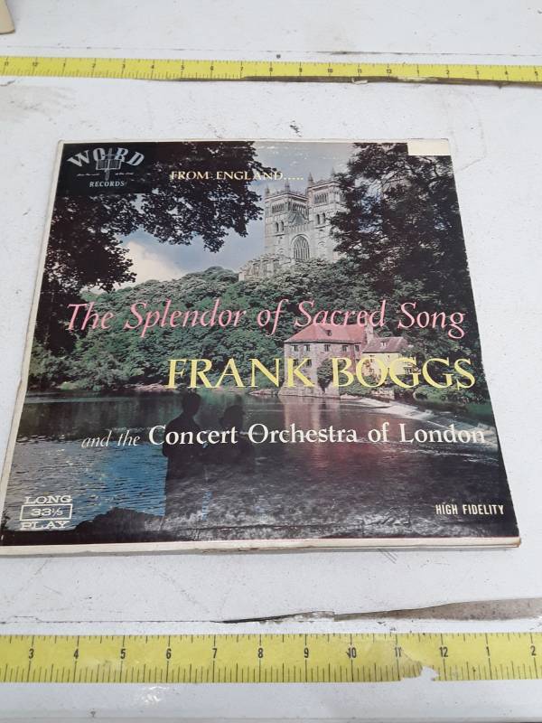 lot 33401 image: The Splendor of Sacred Song - Frank Boggs with Concert Orchestra of London Vinyl