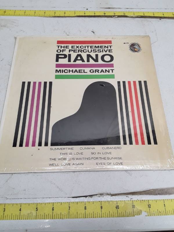lot 33415 image: The Excitement of Percussive Piano by Michael Grant - Vintage Vinyl