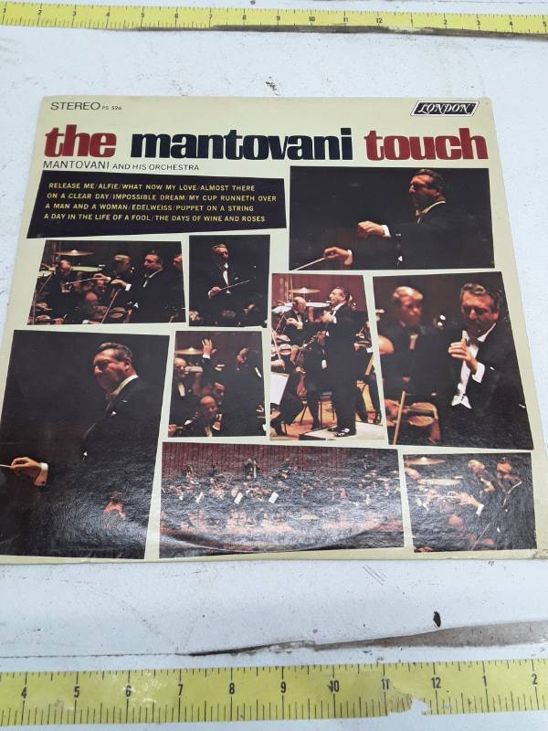 lot 33423 image: The Mantovani Touch - Vintage London Records Stereo Vinyl LP PS-526