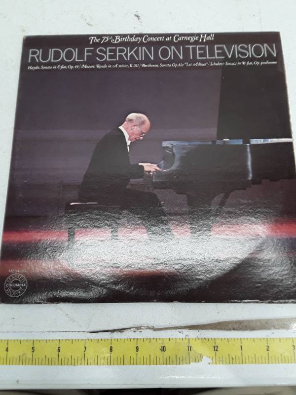 lot 33430 image: Rudolf Serkin on Television - 75th Birthday Concert at Carnegie Hall Vinyl LP