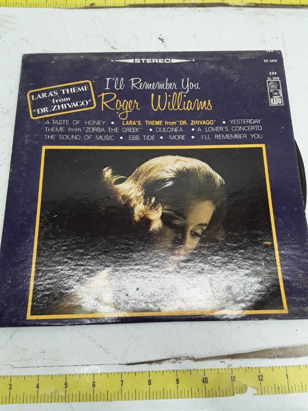 lot 33434 image: Roger Williams - Ill Remember You Vinyl LP