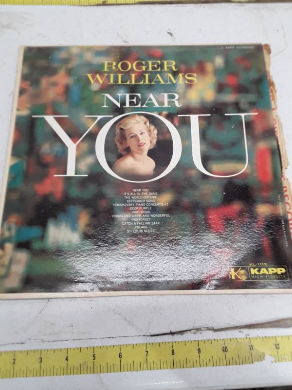 lot 33435 image: Roger Williams - Near You (Kapp Records Vinyl LP)