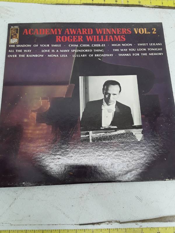 lot 33437 image: Roger Williams - Academy Award Winners Vol. 2 Vinyl LP
