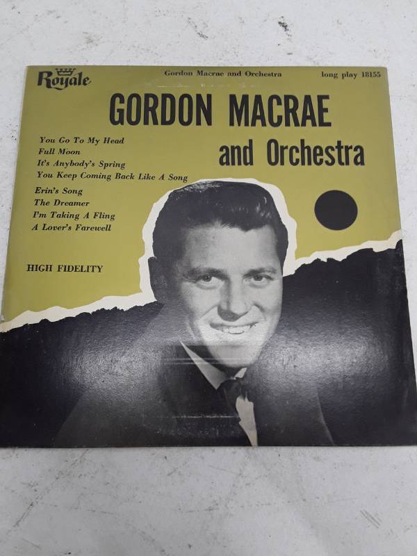 lot 33442 image: Gordon MacRae and Orchestra - Vintage Royale LP Album