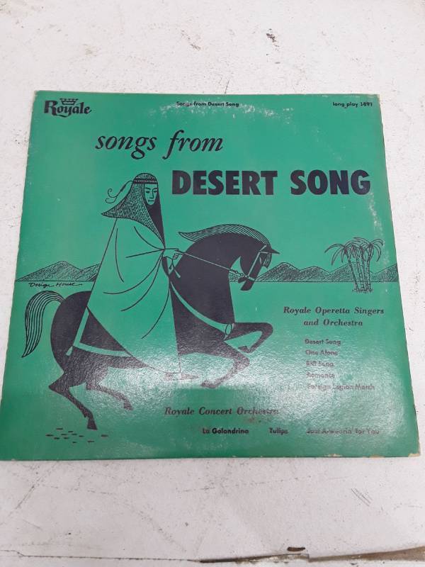 lot 33443 image: Vintage Songs from Desert Song LP - Royale Records 1891