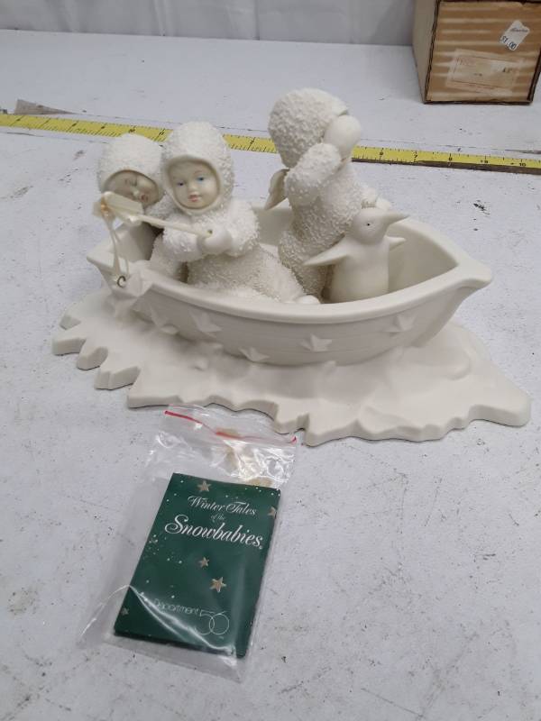 lot 33275 image: Department 56 Winter Tales of the Snowbabies Figurine