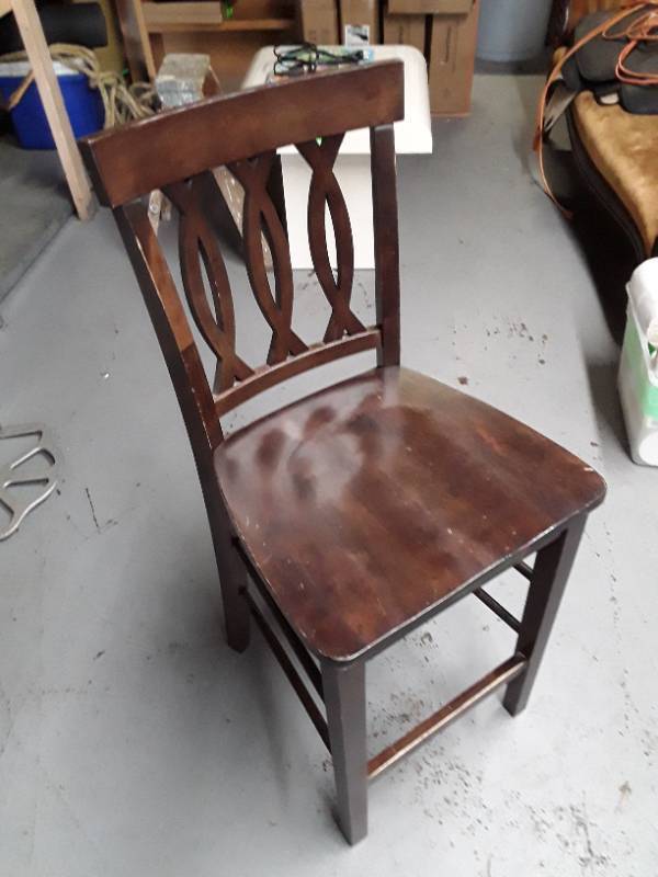 lot 32678 image: Black Wooden Dining Chair
