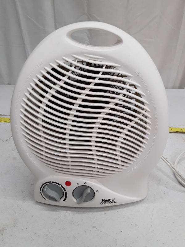 lot 32713 image: Best Comfort Fan Heater Model FH777A 1500W Electric Space Heater
