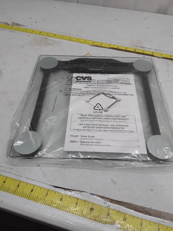 lot 32753 image: 2017 CVS health digital body scale 400 lbs. in the box new