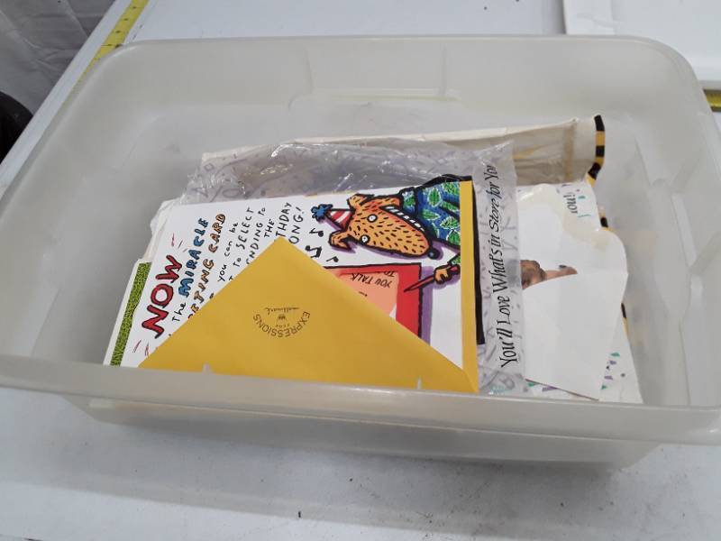 lot 32856 image: Container of Unused Greeting Cards Collection - Mixed Lot