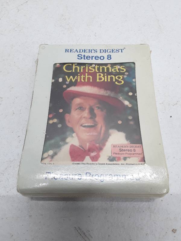 lot 32863 image: Readers Digest Stereo 8 Christmas with Bing Crosby 8-Track Tape RD5-175-1