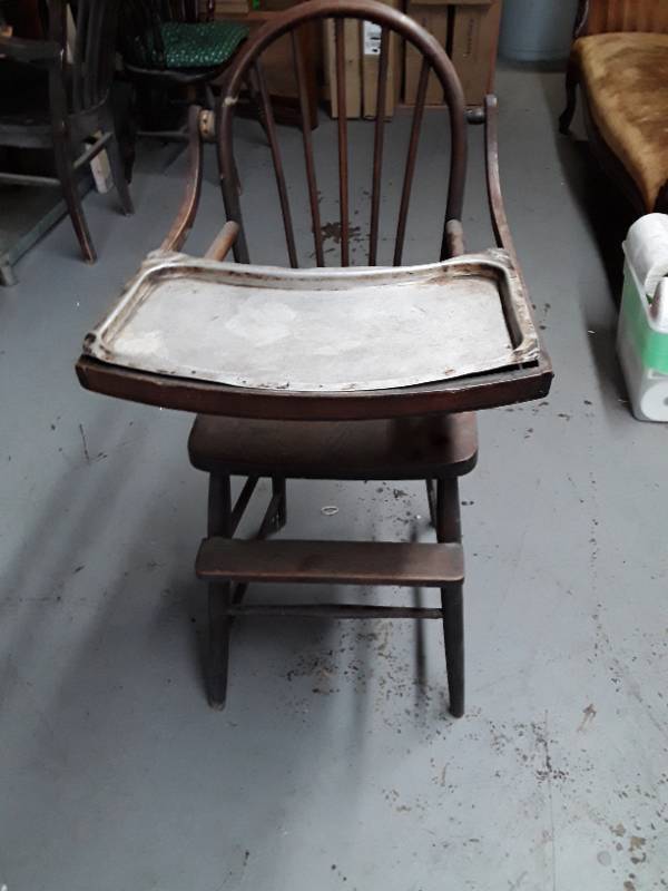 lot 33059 image: Antique Baby High Chair