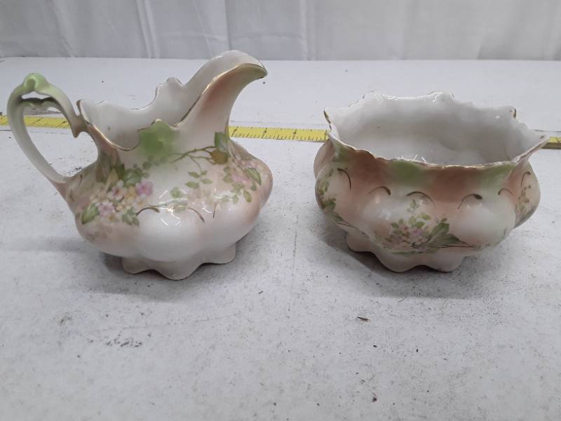lot 33101 image: MZ Austria Porcelain Floral Bowl Set