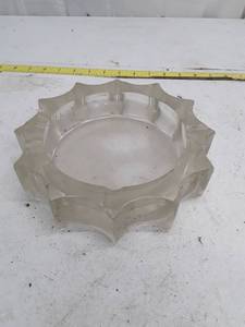 lot 33459 image: Vintage Frosted Glass Ashtray
