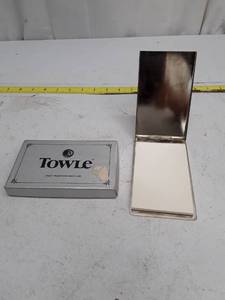 lot 33464 image: Vintage Towle Notepad Case with Mirror