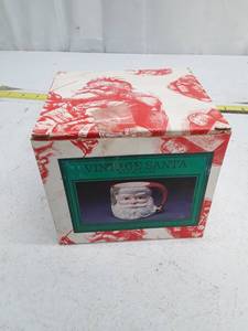 lot 33470 image: Vintage Santa Face Mug by Omnibus