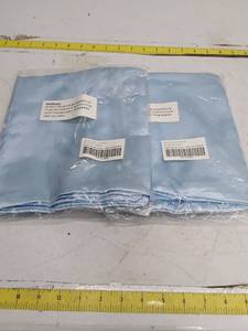 lot 33477 image: Light Blue Satin Pillow Cases - Set of 2