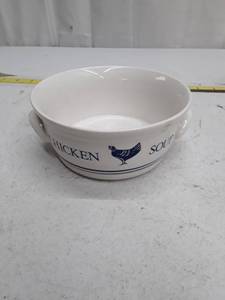 lot 33500 image: Vintage Chicken Soup Bowl Set Made in Korea