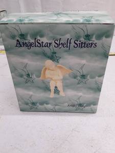 lot 33526 image: AngelStar Shelf Sitter with Pet - Decorative Angel Figurine - Angel Hugs