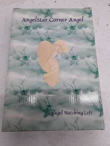 lot 33527 image: AngelStar Corner Angel - Decorative Wall Shelf - Left Side