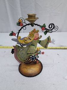 lot 33531 image: Vintage Decorative Angel Candle Holder