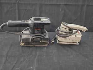 lot 1534 image: Vintage Black & Decker and Power House Electric Sanders