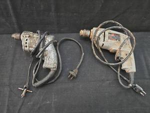 lot 1538 image: Vintage JCPenney 38 Variable Speed Drill and Thor Drill