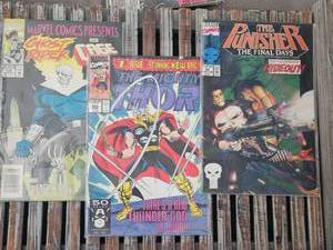 lot 202 image: Vintage Marvel Comics Bundle - Ghost Rider, Thor & Punisher Issues