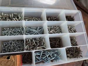 lot 626 image: Assorted Screw Collection in Organizer Box