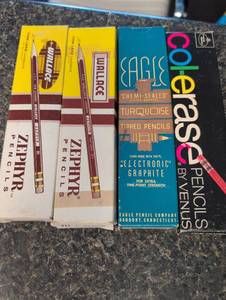 lot 628 image: Vintage Pencil Collection - Wallace, Eagle, and Col-erase Boxes