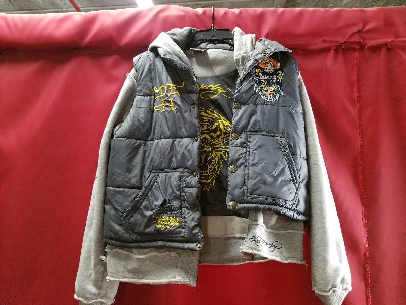 lot 7858 image: Ed Hardy Hoodie & Jacket Size XL