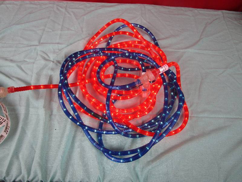 lot 7104 image: Blue and Red Rope Lighting