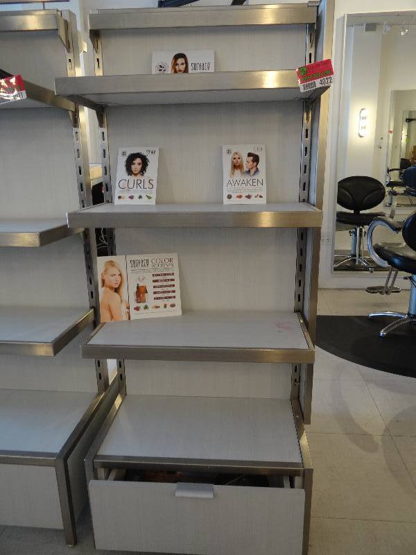 lot 4022 image: Display Shelf with 2 Drawers and 8 Shelves