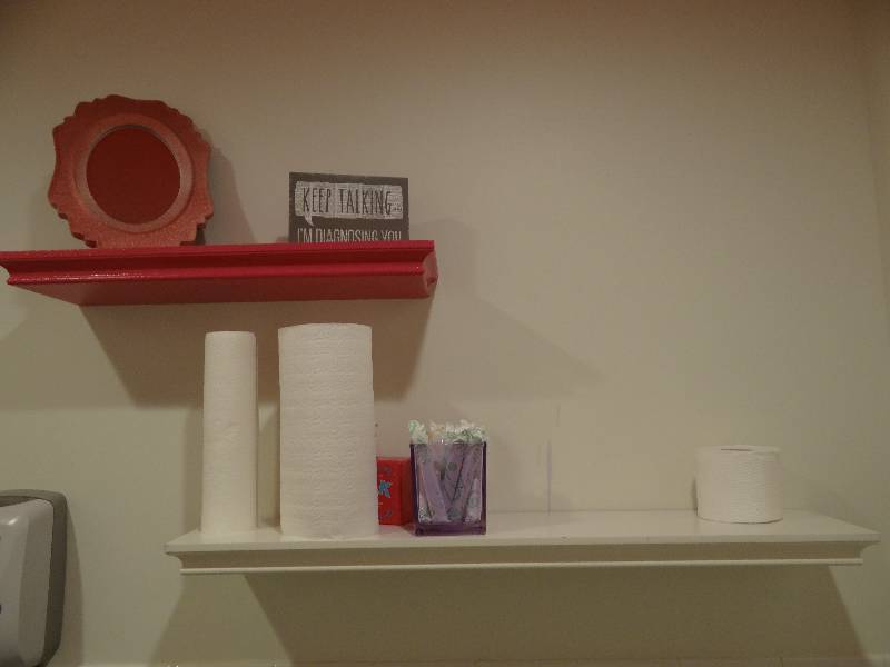 lot 4027 image: 2 Floating Shelves , Dcor and Rug