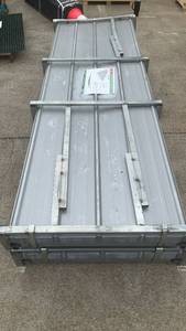lot 187 image: Unused KJ 10FT Heavy-Duty Galvalume Corrugated Steel Panels - 100pc Lot