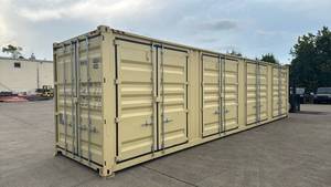 lot 238 image: 40ft High Cube Shipping Container - 4 side door (one rear) New Manufacture 2025