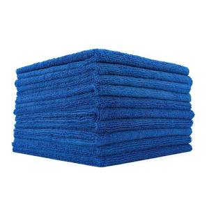 lot 6184 image: The Rag Company - Edgeless 365 Microfiber Towels (10-Pack) Premium 7030 Blend, Professional Polishing, Wax Removal, Auto Detailing, 365gsm, 16in x 16n, Royal Blue