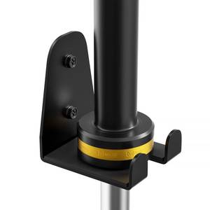 lot 6194 image: JNIHEEP Single Olympic Barbell Hanger,Garage Gym Bar Wall Rack,Vertical Barbell Mount Rack,Silver Powder Coated,Space Saving Commercial or Home Gym Accessory,Holds Under 33mm Bar Size(Black)