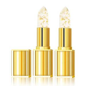 lot 6199 image: Azmaker Transferproof Color Changing Lipstick, Gold Foil Moisturizing Glossy Shine Lip Gloss, Warm Change Color Change Lip Stick, Color Changing Lipstick Gold Foil for Women Deep Nourishment (2Pcs)