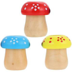 lot 6205 image: TOYMYTOY 3pcs Mushroom Shape Kaleidoscope Toys Kids Rotating Kaleidoscope Funny Toys