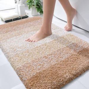 lot 2439 image: OLANLY Bathroom Rugs Mat 30x20, Extra Soft Absorbent Microfiber Bath Rugs, Rubber Backing, Quick Dry, Machine Washable Bath Mats for Bathroom Floor, Tub and Shower, Home Decor Accessories, Beige