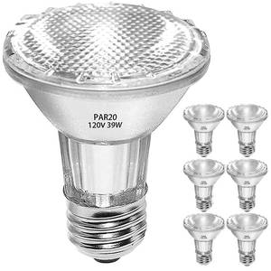 lot 1380 image: Jaenmsa PAR20 Flood 39W 120V Halogen Light Bulbs 6 Pcs, PAR20 39W ECO Halogen Bulb Warm White 2700K, Dmimable Par20 E26 Halogen Bulb 1755 Lumens Reflector for Track Lighting & Hood Range Light Bulbs