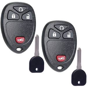 lot 2406 image: SUPALAND Key Fob Replacement Fits for GMC Acadia Sierra Chevy Silverado 1500 2500 Avalanche Traverse Equinox Buick Enclave 2007-2013 Keyless Remote Control OUC60270 Uncut Ignition Transponder Key