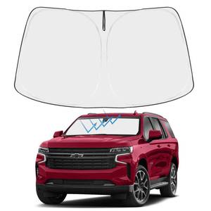 lot 2411 image: Proadsy 2025 Upgrade Windshield Sun Shade Custom Fit 2021-2024 2025 Chevrolet Tahoe 4-Layer Foldable Front Sunshade Protector Sun Visor Blocks UV Rays Keep Car Cooler Accessories