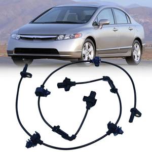 lot 12290 image: HHGKPVX ABS Wheel Speed Sensor Front Left Right Compatible with Honda Civic 2006 2007 2008 2009 2010 2011 Driver Passenger Side ABS Sensors # 57450-SNA-003 57455-SNA-003 2Pcs