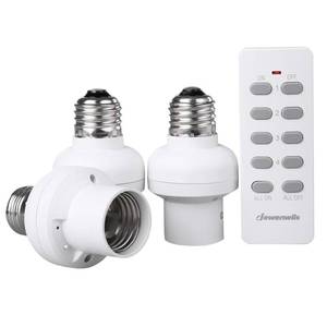 lot 12299 image: DEWENWILS Remote Control Light Bulb Socket, Wireless Light Socket Switch Kit, Remote Light Socket E26E27 Base for Pull Chain Light Fixture, No Wiring, ETL Listed(1 Remote3 Sockets)