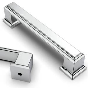 lot 12301 image: Asidrama 5 Pack 3.75 Inch(96mm) Polished Chrome Kitchen Cabinet Handles Cabinet Pulls Kitchen Cabinet Hardware for Cupboard Drawer Pulls