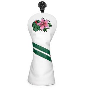 lot 12302 image: White and Green Style Hybrid Headcover Golf Club Head Covers Rotatable Golf Hybrid Resuce Cover with ID Tag #2 3 4 5 6 Ut fits for All Brand