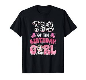 lot 12308 image: Tio Of The Birthday Girl Cow Farm Family 1St Birthday T-Shirt