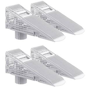 lot 12321 image: Nuanchu 4 Pcs Wedge Downspout Screen Gutter Guard Downspout Filter Gutter Leaf Debris Guards Filter Strainer for Leaves and Debris